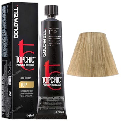 Goldwell TOPCHIC Tinte permanente para el cabello 10P Rubio Platinado 60 ml Goldwell TOPCHIC Tinte permanente para el cabello 10P Rubio Platinado 60 ml