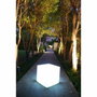 Lumisky Bombilla cubo blanco 40 cm E27, blanco y negro