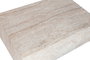 DKD Home Decor Mesa de Centro Fibra Vidrio Simil Travertine 90x60x30