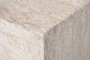 DKD Home Decor Mesa de Centro Fibra Vidrio Simil Travertine 90x60x30