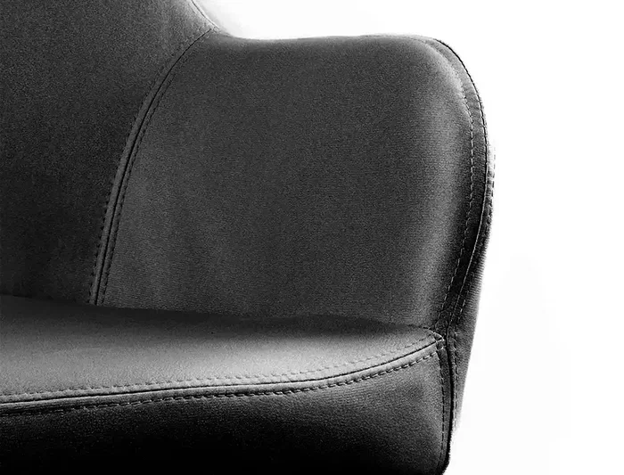 Q-connect Silla Confidente Siemione Base Metálica Color Gris Oscuro, Altura Máxima 820 mm, Ancho 570 mm, Profundidad 580 mm