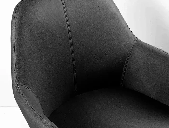 Q-connect Silla Confidente Siemione Base Metálica Color Gris Oscuro, Altura Máxima 820 mm, Ancho 570 mm, Profundidad 580 mm