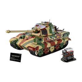 Cobi Tiger II Königstiger Juego de Construcción con 1117 Piezas, Color Camuflaje, Escala 1:12, Edad Recomendada 12 Años, Modelo 325 mm x 860 mm x 290 mm