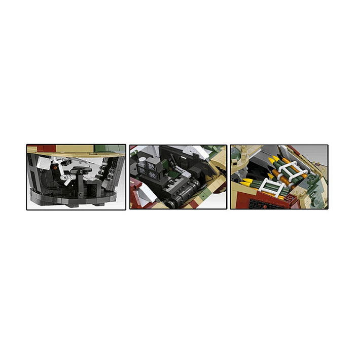 Cobi Tiger II Königstiger Juego de Construcción con 1117 Piezas, Color Camuflaje, Escala 1:12, Edad Recomendada 12 Años, Modelo 325 mm x 860 mm x 290 mm