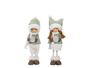 DKD Home Decor Figura LED de Poliester Niña Surtido de 2