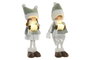 DKD Home Decor Figura LED de Poliester Niña Surtido de 2