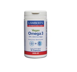 LAMBERTS Omega 3 Vegano EPA+DHA de Algas 60 cápsulas