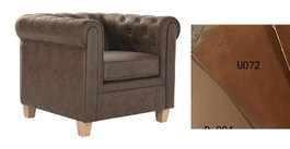 DKD Home Decor Sillón de Poliéster y Madera Marrón