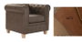 DKD Home Decor Sillón de Poliéster y Madera Marrón