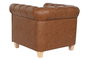 DKD Home Decor Sillón de Poliéster y Madera Marrón