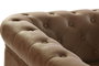DKD Home Decor Sillón de Poliéster y Madera Marrón