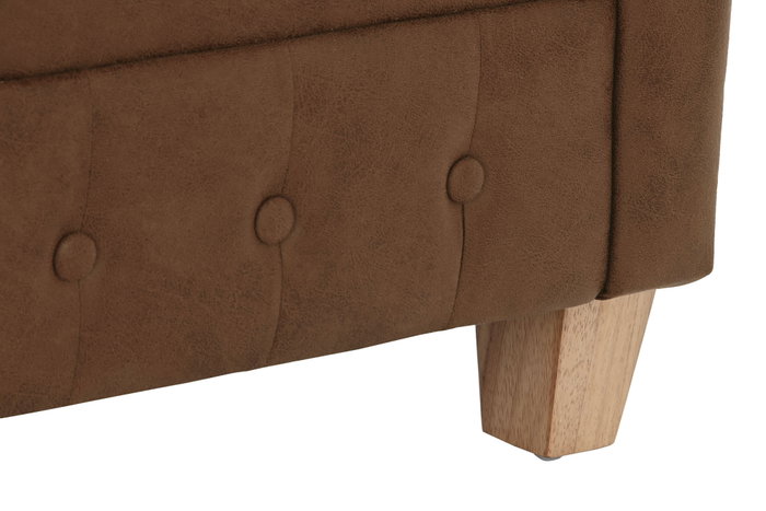 DKD Home Decor Sillón de Poliéster y Madera Marrón