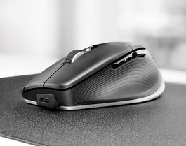 3DCONNEXION CadMouse Pro Wireless 3DX-700116 Ratón Inalámbrico Ergonómico para CAD, 7 Botones, 7200 DPI, Bluetooth/USB