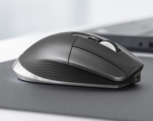 3DCONNEXION CadMouse Pro Wireless 3DX-700116 Ratón Inalámbrico Ergonómico para CAD, 7 Botones, 7200 DPI, Bluetooth/USB