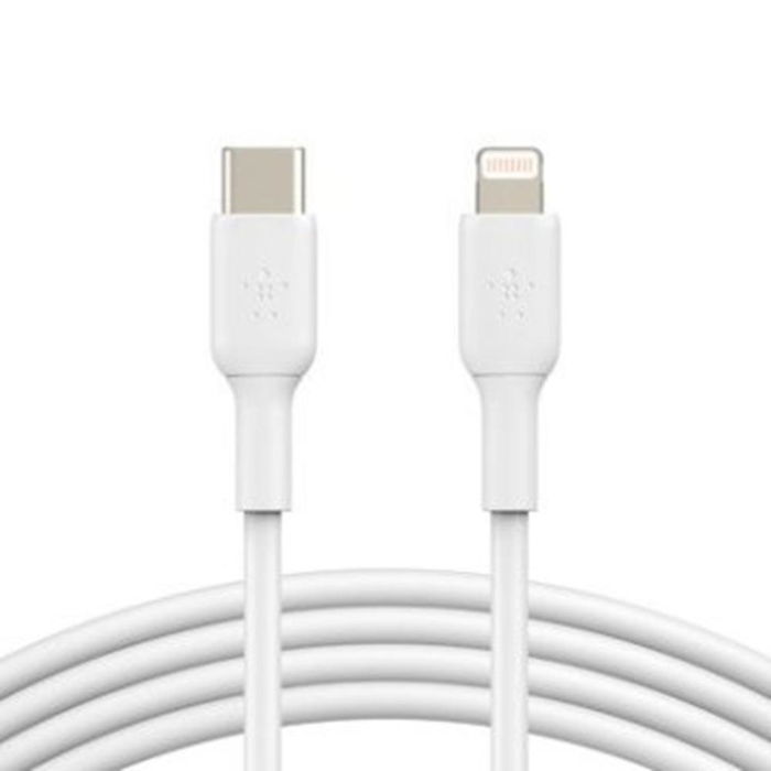 Belkin Cable CAA003BT1MWH USB-C a Lightning Boost Charge 1m Blanco, Compatible MFi para iPhone/iPad, Carga Rápida y Transferencia de Datos Belkin Cable CAA003BT1MWH USB-C a Lightning Boost Charge 1m Blanco, Compatible MFi para iPhone/iPad, Carga Rápida y Transferencia de Datos