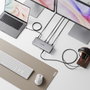 Alogic Quad 4K Thunderbolt 4 Hybrid Docking Station Silver