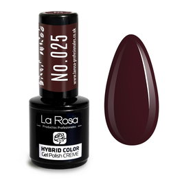 La Rosa Esmalte Semipermanente Uv/Led Creme Nº 025 Burdeos Oscuro