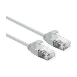 ROLINE Patchkabel DataCenter Cat.6A Slim Gris 0,15 m