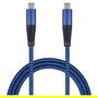 2GO Cable USB 3.2 Gen 1, USB-C a USB-C 1m Azul, Nylon, 797194