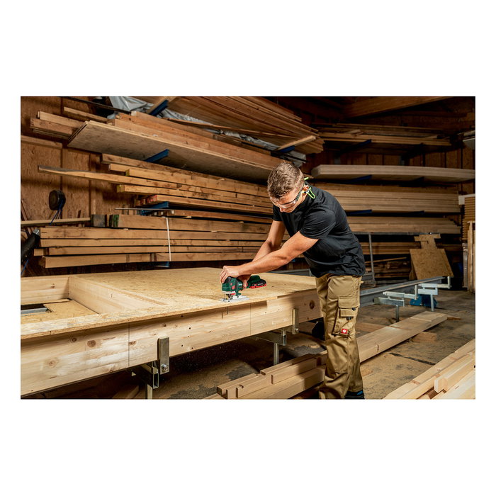 Metabo STA 18 LTX 150 BL Sable Caladora Sin Escobillas 18V - Area de Agarre Superior, Corte Biselado -45 a 45°, Velocidad 1000-3500 spm, Prof. Corte Madera 15 cm