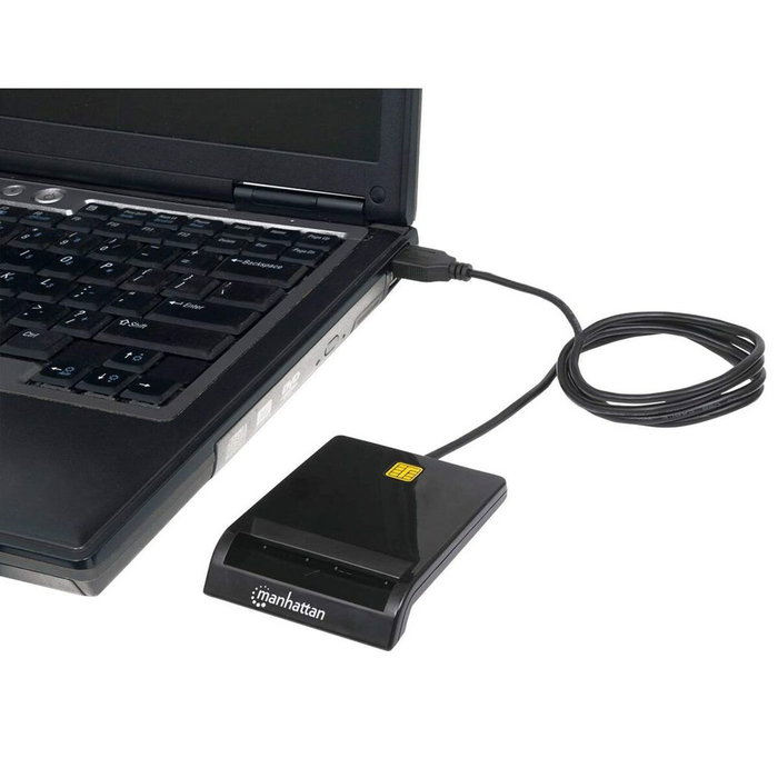 Manhattan Smart Card Reader USB Contact Reader Externo Manhattan Smart Card Reader USB Contact Reader Externo