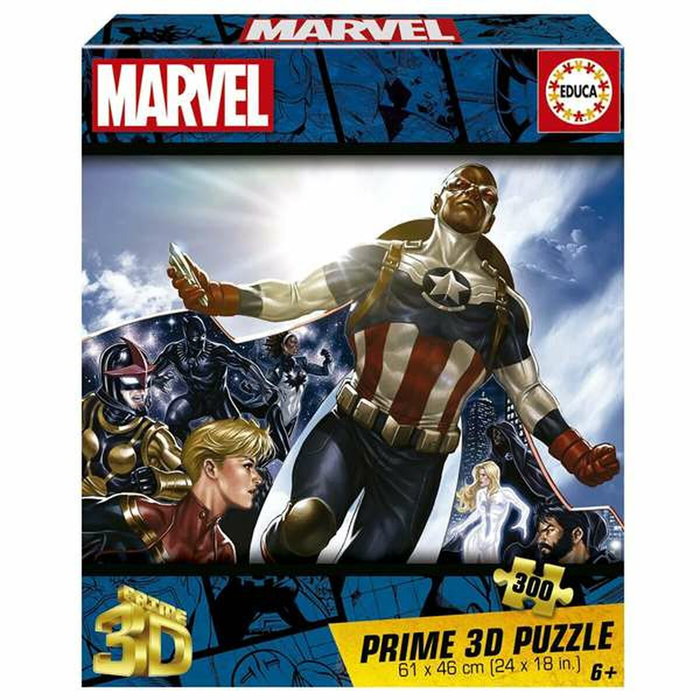 Educa Puzzle Marvel 3D Lenticular de 300 piezas Educa Puzzle Marvel 3D Lenticular de 300 piezas