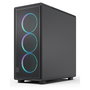 Fractal Design Epoch Midi Tower Caja PC Negro ATX/microATX/Mini-ITX Acero Panel Lateral Vidrio Templado RGB 3 Ventiladores 120mm Incluidos