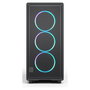 Fractal Design Epoch Midi Tower Caja PC Negro ATX/microATX/Mini-ITX Acero Panel Lateral Vidrio Templado RGB 3 Ventiladores 120mm Incluidos