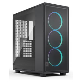 Fractal Design Epoch Midi Tower Negro RGB Cristal Templado para PC y Juego ATX, micro ATX, Mini-ITX