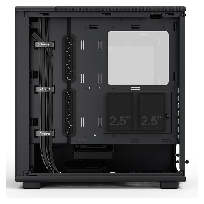 Fractal Design Epoch Midi Tower Caja PC Negro ATX/microATX/Mini-ITX Acero Panel Lateral Vidrio Templado RGB 3 Ventiladores 120mm Incluidos