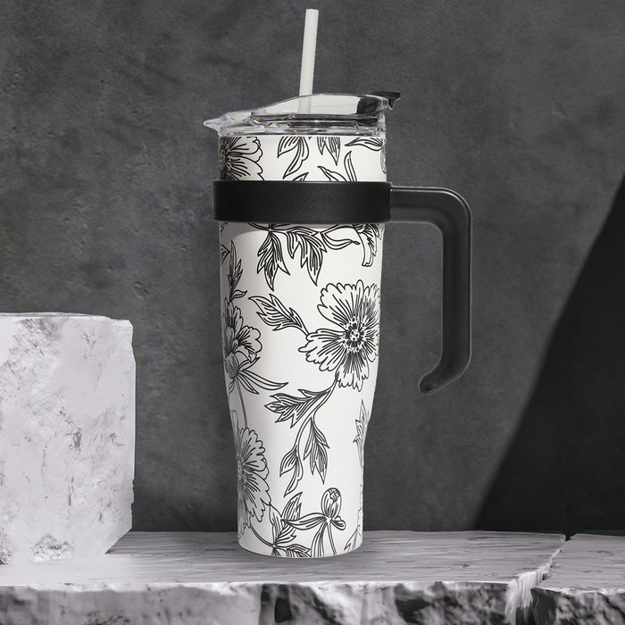 Cook Concept Mug Térmico 1,2 L Miami Blanco/Negro Conserva Frío/Calor 6 Horas Acero Inoxidable Asa Cook Concept Mug Térmico 1,2 L Miami Blanco/Negro Conserva Frío/Calor 6 Horas Acero Inoxidable Asa