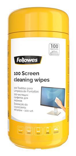 Fellowes Dispensador de 100 Toallitas Limpiadoras de Pantalla 9970330 Fellowes Dispensador de 100 Toallitas Limpiadoras de Pantalla 9970330