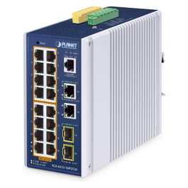 Planet IGS-4215-16P2T2S Switch Industrial 16 Puertos PoE+ Gigabit L2/L4