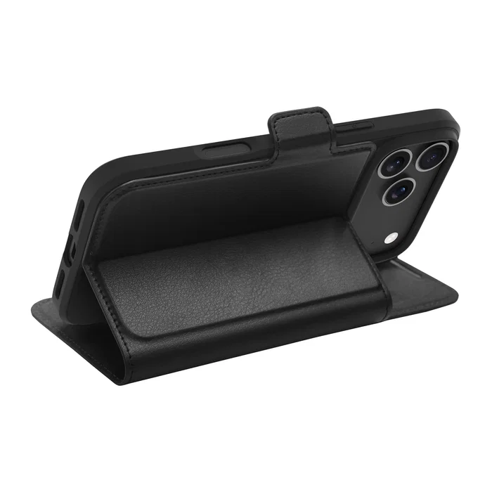 Dbramante1928 Oslo Pro Funda Libro Magnética para Apple iPhone 17 Pro Max 6.7", Compatible MagSafe, Imitación Piel con Bolsillo para Tarjetas, Color Negro