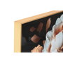 DKD Home Decor Cuadro Aluminio y MDF Chica Flores (Pack de 2)