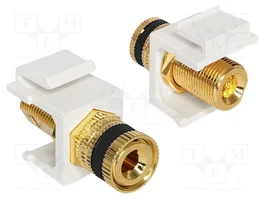 DeLOCK 86303 Módulo Keystone con terminal Post y Thread Jack