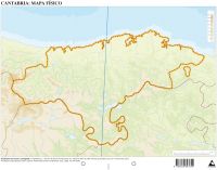 CUMIO Paquete de 50 mapas mudos físicos de Cantabria