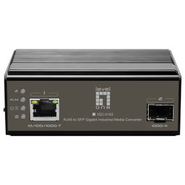 Level One IGC-0102 Convertidor de Medios Industrial RJ45 a SFP Gigabit