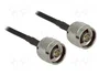 DeLOCK Cable coaxial LMR195 N Stecker a N Stecker, 1 m, Negro
