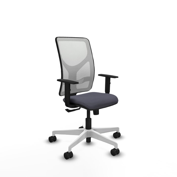 PIQUERAS Y CRESPO Silla de oficina Motilla con mecanismo Sincro, Gris oscuro y Blanco PIQUERAS Y CRESPO Silla de oficina Motilla con mecanismo Sincro, Gris oscuro y Blanco