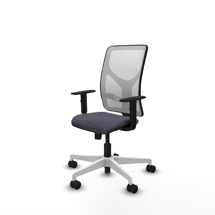 PIQUERAS Y CRESPO Silla de oficina Motilla con mecanismo Sincro, Gris oscuro y Blanco PIQUERAS Y CRESPO Silla de oficina Motilla con mecanismo Sincro, Gris oscuro y Blanco