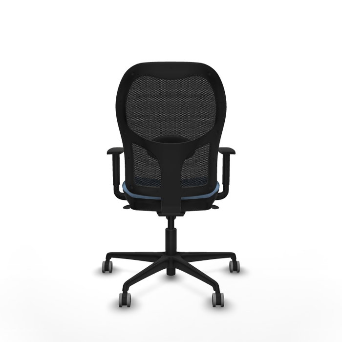 PIQUERAS Y CRESPO Silla de oficina Jorquera con mecanismo Sincro Azul cielo y Negro