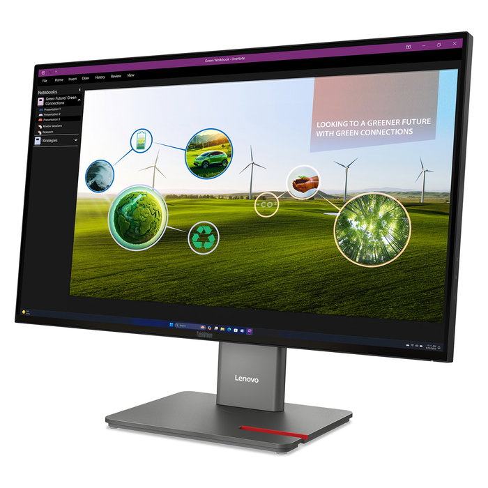 Lenovo ThinkVision P27Q-40 Monitor 27 Pulgadas (68.6 cm) QHD 2560x1440 IPS 120Hz HDR10 USB-C Daisy Chain KVM Negro