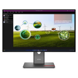 Lenovo Monitor P27Q-40 64A7GAT6EU 27 Pulgadas LED IPS 4K UHD 3840x2160 60Hz 6ms HDMI DisplayPort USB Hub Pantalla Negra