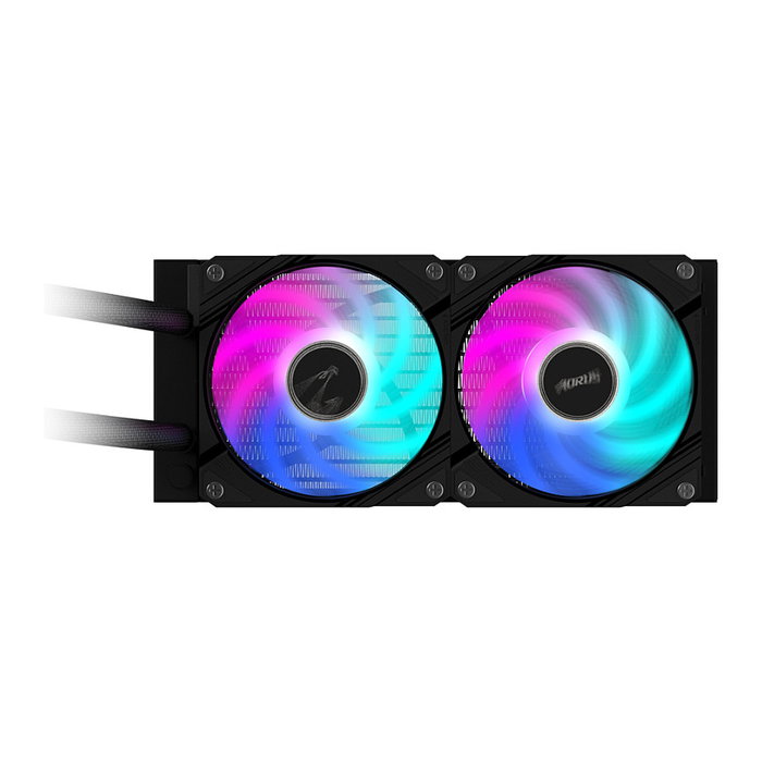 GIGABYTE AORUS WATERFORCE II 240 Sistema de refrigeración líquida todo en uno, 2x 12 cm, Negro