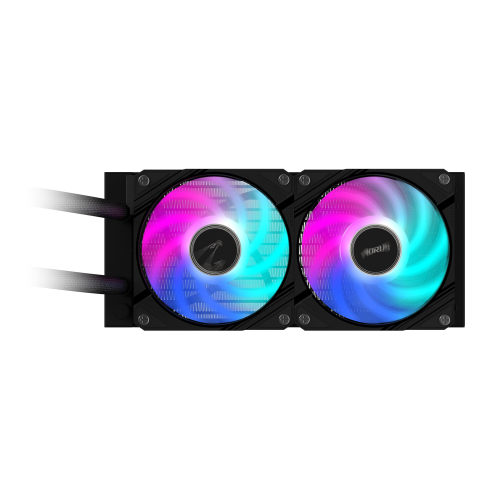 GIGABYTE AORUS WATERFORCE II 240 Sistema de refrigeración líquida todo en uno, 2x 12 cm, Negro