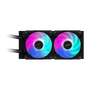 GIGABYTE AORUS WATERFORCE II 240 Sistema de refrigeración líquida todo en uno, 2x 12 cm, Negro