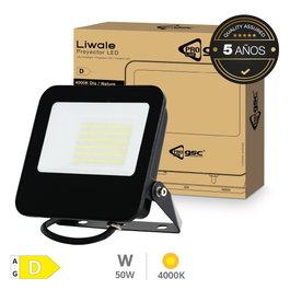 Pro Line Proyector LED Serie Liwale 50W 4000K IP65 Negro