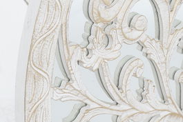 DKD Home Decor Decoración Pared Indio Blanco Dorado 90 x 90 cm