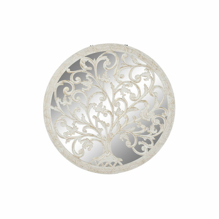 DKD Home Decor Decoración de Pared Árbol Blanco y Dorado MDF y Espejo 90x90 cm DKD Home Decor Decoración de Pared Árbol Blanco y Dorado MDF y Espejo 90x90 cm